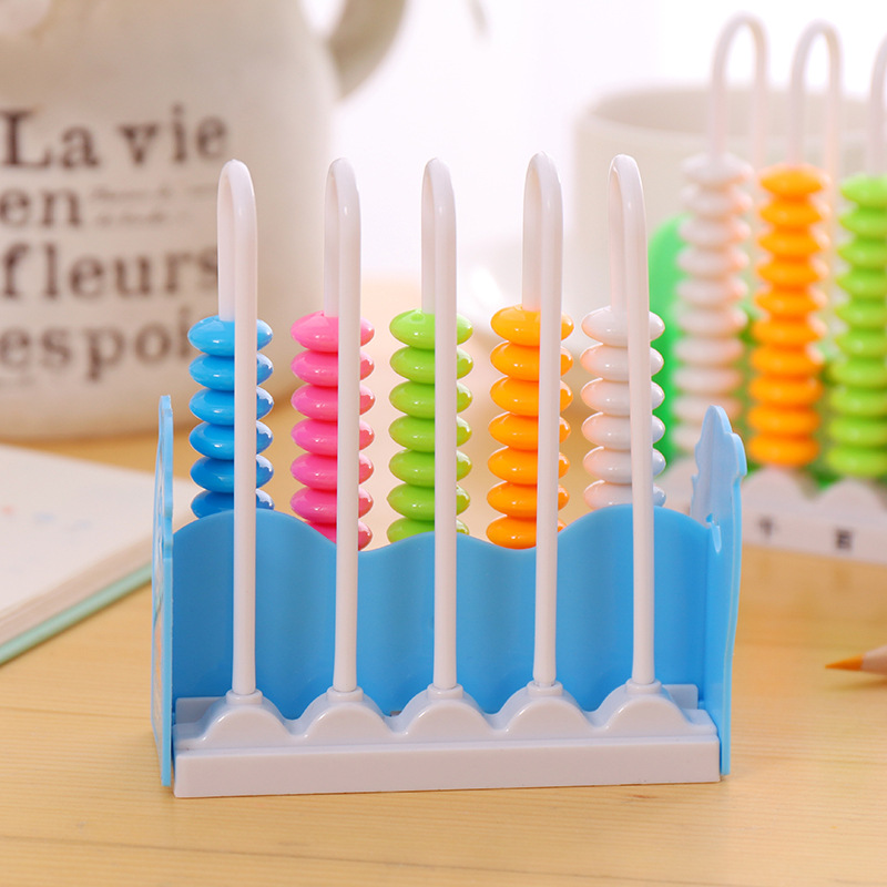 Five abacus new candy color Elementary School Student Learning counter Children's Puzzle abacus counter Gift T195 Item Picture