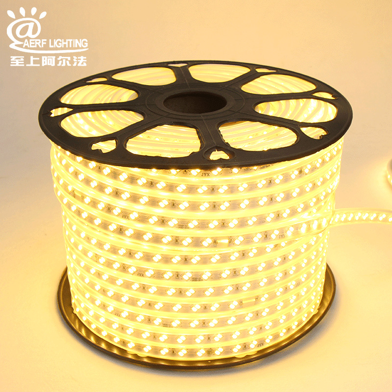 Manufacturers sell 5730 high voltage 220v lamp strip 120 bead oblique double row all copper core indoor and outdoor silicone led lamp strip full figure