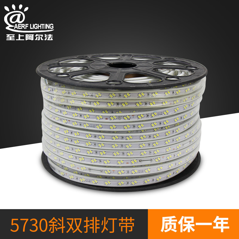 Manufacturers sell 5730 high voltage 220v lamp strip 120 bead oblique double row all copper core indoor and outdoor silicone led lamp strip Application Scenario