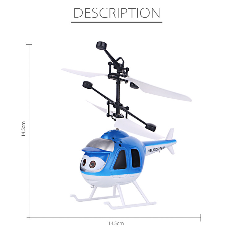 Stand hot selling gesture sensing ufo little fairy flying machine sensing electric remote control helicopter children's toys details Picture