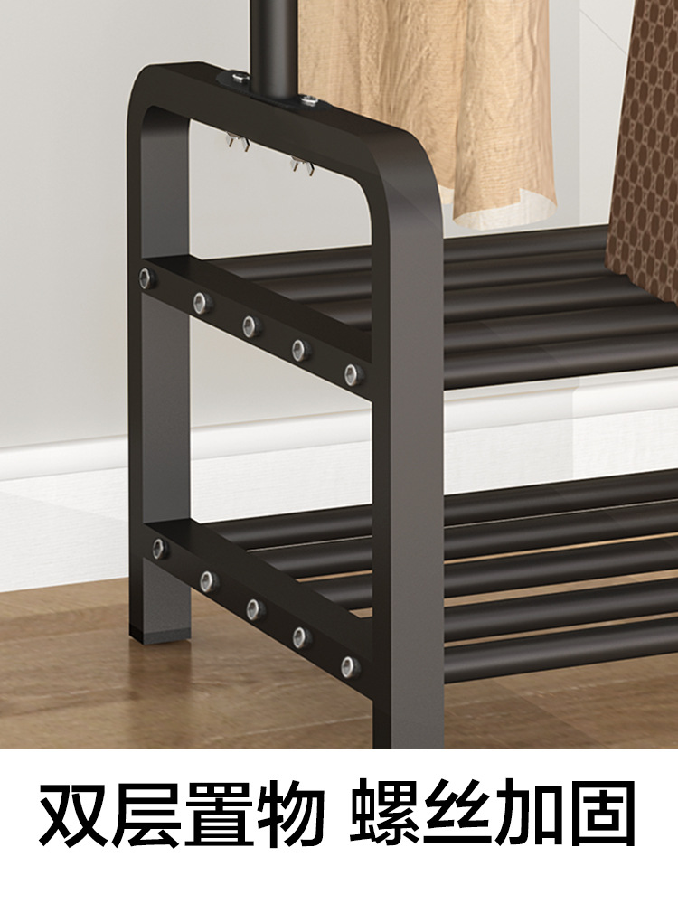 Simple drying clothes rack Hanging clothes rack Home bedroom economy clothes rack floor clothes rack single-pole assembly drying clothes rack Specification drawing