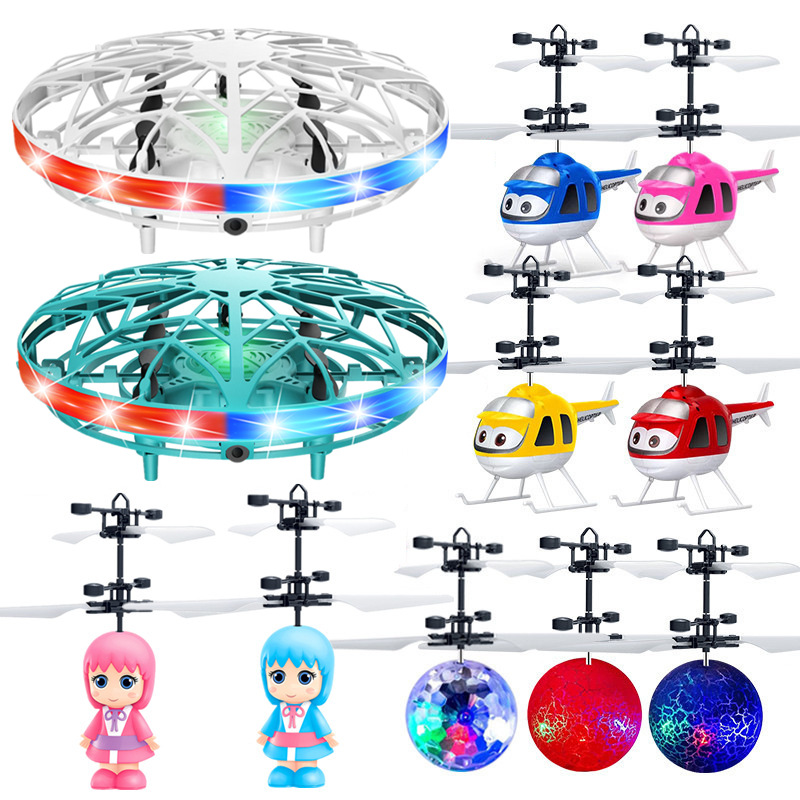 Stand hot selling gesture sensing ufo little fairy flying machine sensing electric remote control helicopter children's toys full figure