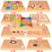 九合一多功能棋男孩4-6岁儿童玩具思维逻辑训练五子棋象棋飞行棋图