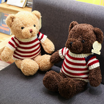 厂家批发毛衣泰迪熊公仔毛绒玩具小熊抱枕布娃娃婚庆礼品礼物小熊