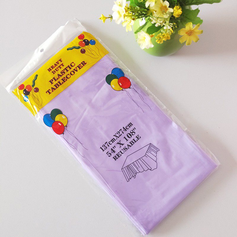 Manufacturers supply disposable party tablecloth PE plastic cloth birthday dessert table solid color tablecloth 137*274cm723 Application Scenario