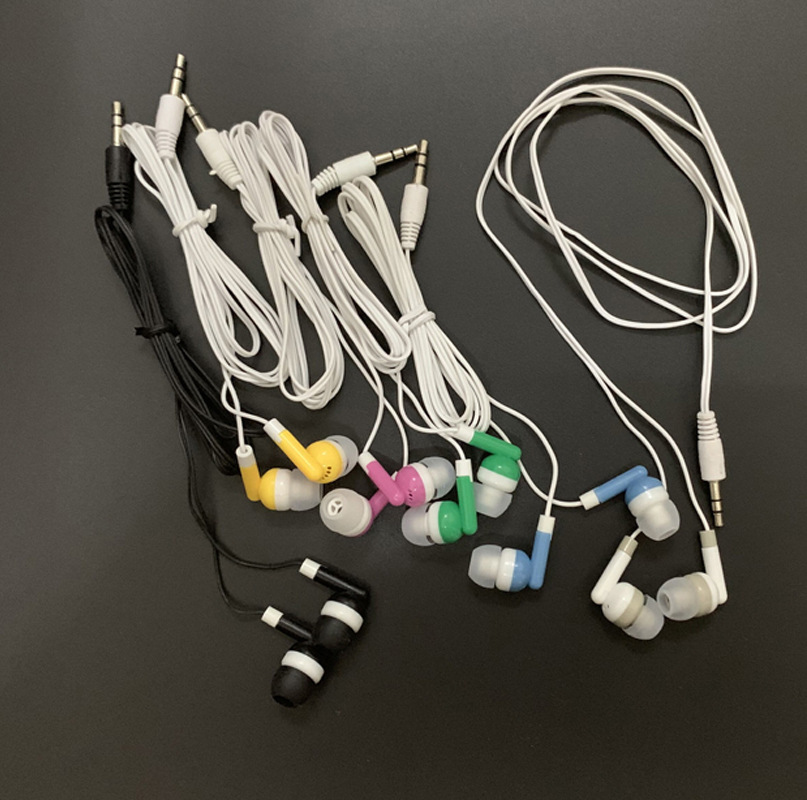 Factory stock color earphones in-ear earphones with foreign trade cheap MP3MP4 mobile phone gift color earphones full figure