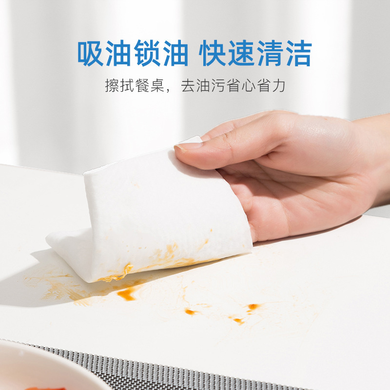 Douyin-fa spot large bag 80 pump kitchen cleaning wipes to remove oil special disposable kitchen wipes 916 details Picture