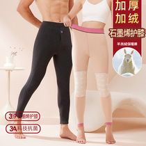 Thermal pants Women's thick and fleece long Johns winter wear fleece pants cotton pants Lamb fleece cotton pants men's leggings 425
