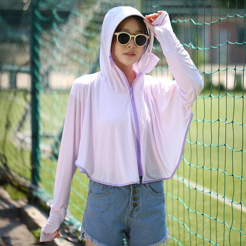Sun protection clothes summer UV protection female ice silk coat sun protection cardigan bicycle electric car protective clothing factory wholesale Application Scenario