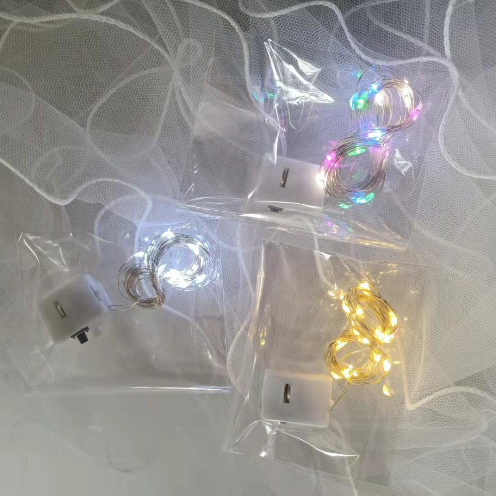 Wholesale led light String lights Full Star copper wire lights with flowers bouquet decorative ambience flash small colored light strings Application Scenario