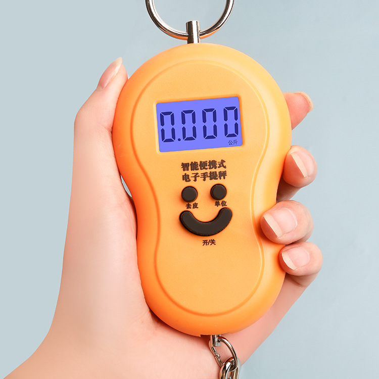 50kg backlit hoist scale Household portable mini fishing hand weighing scale Luggage express package electronic scale 444 details Picture