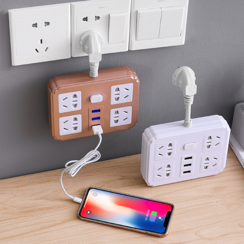 Perforated panel socket board Smart socket bar with USB charging cable board Socket board connector board switch Application Scenario