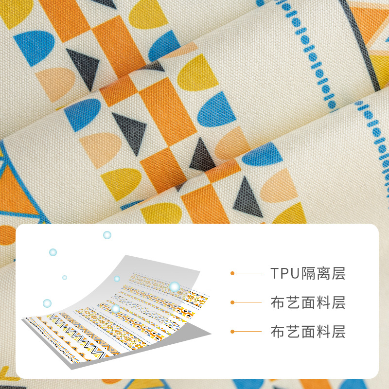 Bohemian tablecloth cotton linen washless cloth art ethnic style rectangular fringe dinner guest house tablecloth waterproof and oil proof Specification drawing