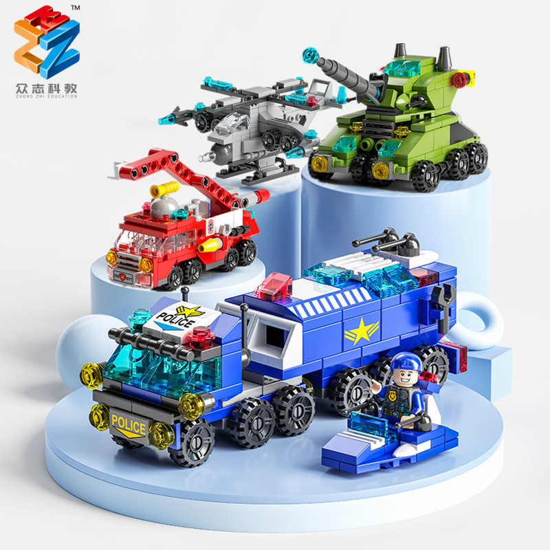 A generation of compatible LEGO building blocks military rocket boy children's educational toy building blocks wholesale full figure