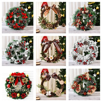 Hong Kong Love Christmas decorations wreath wreath window decoration door hanging strip venue layout Christmas wreath wholesale 69