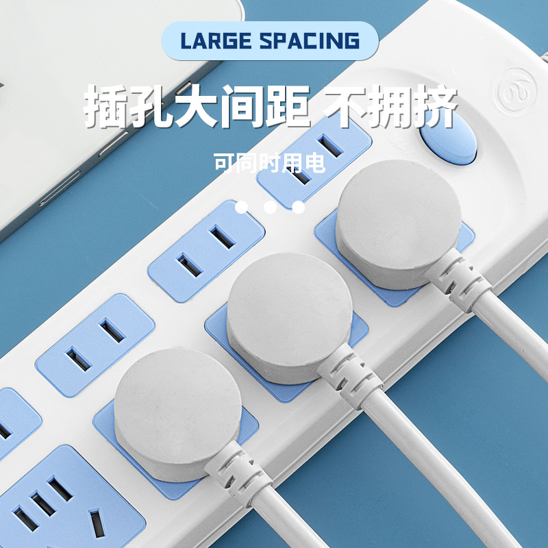 Factory wholesale usb charging belt Switch socket Extension cable Power strip Multi-functional home perforated bit strip 229 Application Scenario