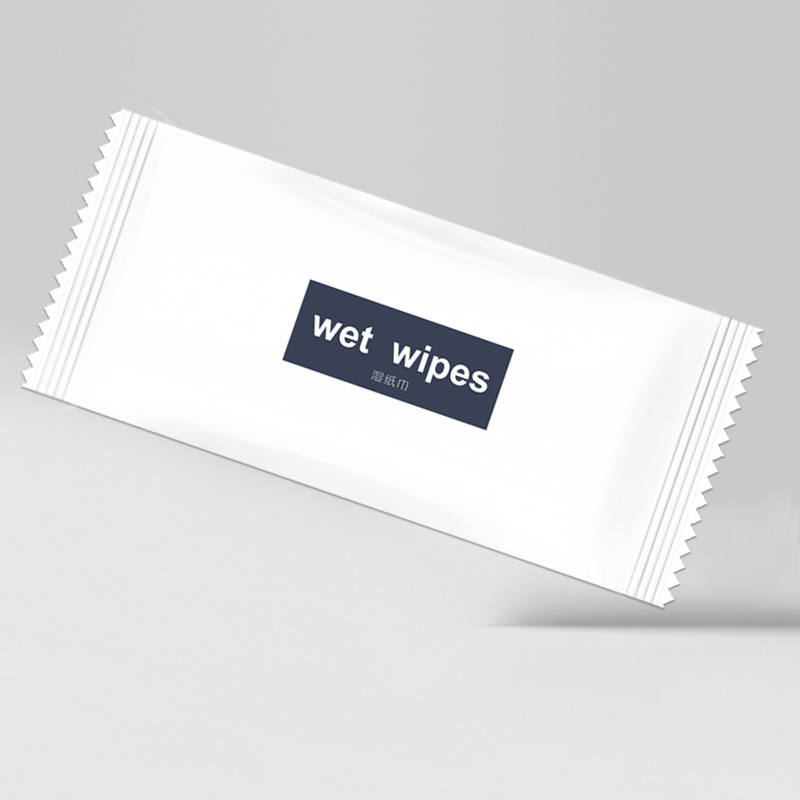 Airline wipes Standalone wet wipes Disposable non-woven hotel takeout wipes Small pack of business wipes full figure