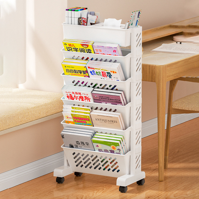 Portable desk storage device Student book bag Book storage shelf Classroom shelf desk slot storage 302