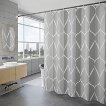 Cross-border supply simple waterproof shower curtain thickened polyester shower curtain bathroom curtain manufacturers directly supply 82