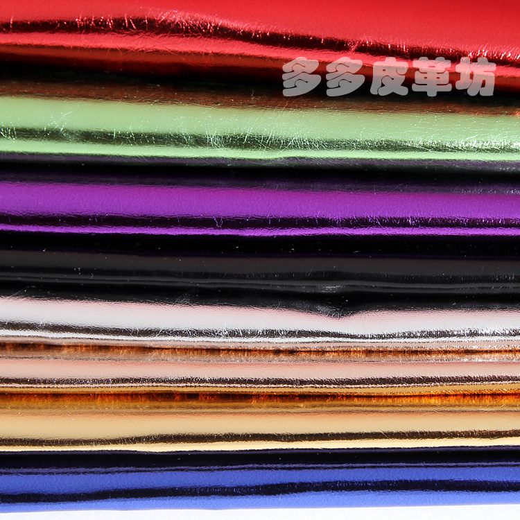 PU101 Laminated artificial leather clothing leather leather fabric imitation leather DIY handmade soft metal leather leather material cloth thumbnail