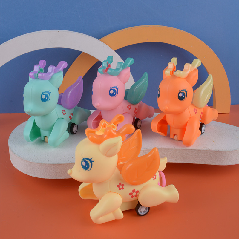 Tiktok pull string light deer with light new strange baby cross-border children creative small toys Yiwu street stall night market Specification drawing