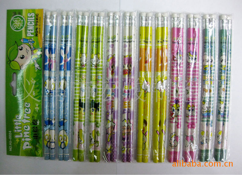 We supply high-quality coated pencils of our own brand, the Little Pine Tree series. Customized erasers are available for export and are environmentally friendly without cores Item Picture