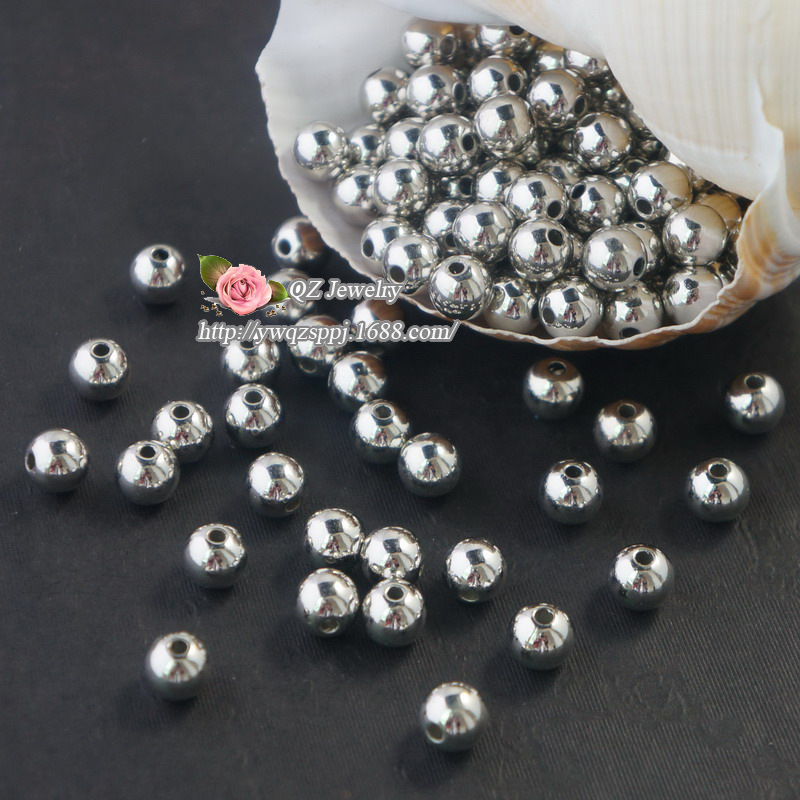 3-12mm bright beaded electroplated plastic jewelry accessories, creative beaded small accessories, bracelets, necklaces, diy coated beads