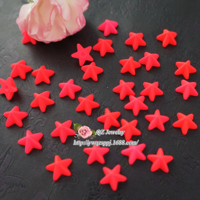 Factory direct sales of flat-bottomed five-pointed stars, fluorescent five-pointed stars, DIY jewelry accessories, hair accessories and headwear accessories wholesale