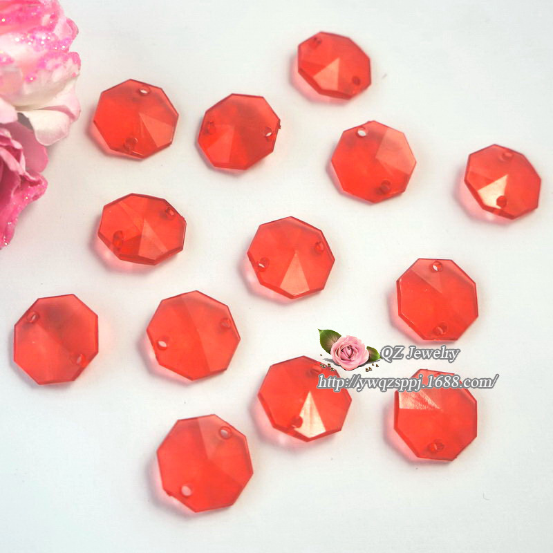 Acrylic octagonal bead curtain, door curtain, partition curtain, hanging curtain, scattered beads, handcrafted materials, DIY crystal chandelier accessories wholesale details Picture