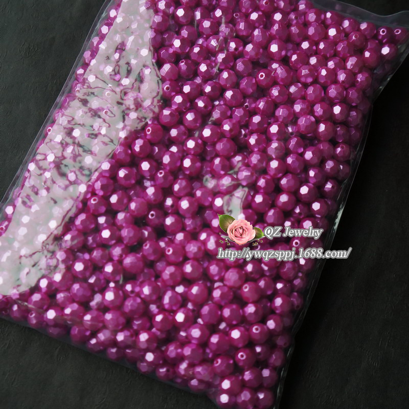 ABS imitation pearl cut surface beads, new imitation pearl wedding prop clothing, bride's wedding dress pearl loose beads wholesale Application Scenario