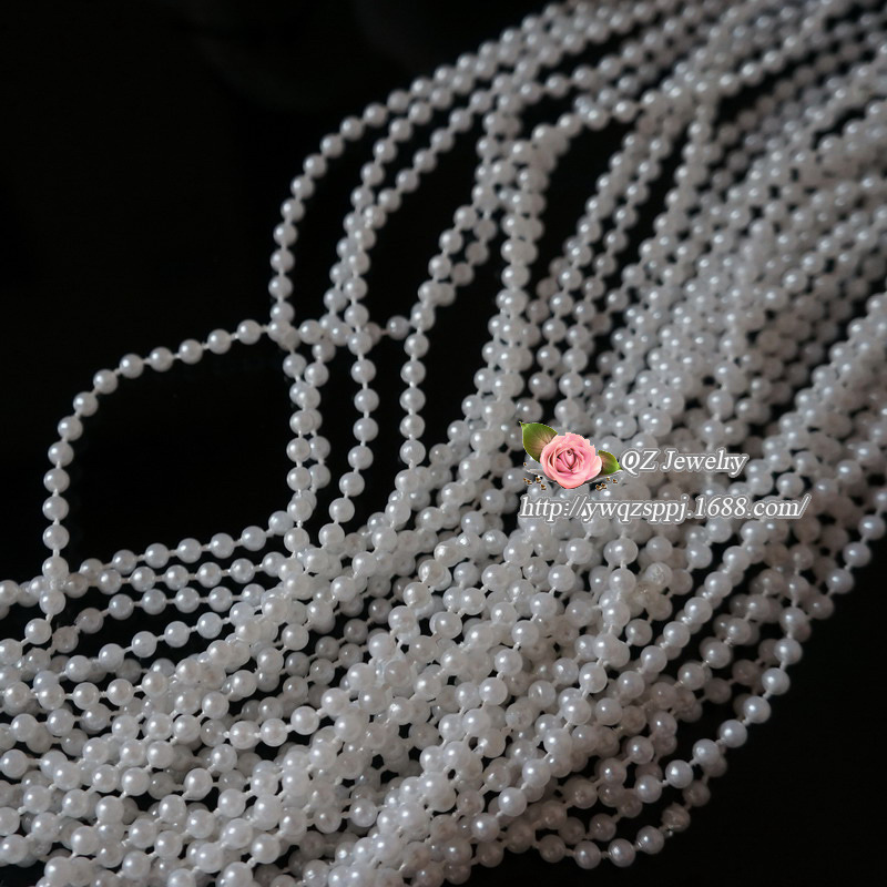 4MM - 5mm plastic imitation pearl connecting bead window and door decoration, entrance partition curtain, wedding bead curtain, wedding supplies details Picture