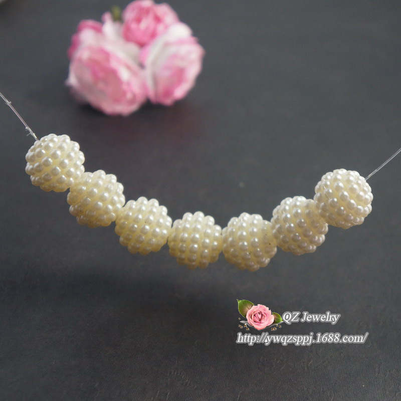 diy jewelry accessories, detachable bayberry pearl flower balls, ABS imitation pearl hanging ball decoration accessories, wedding gifts