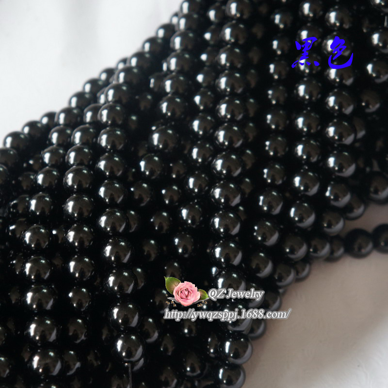 3-16mm glass imitation pearl straight-hole glass beads, new type of glass imitation pearl loose beads DIY jewelry accessories Specification image