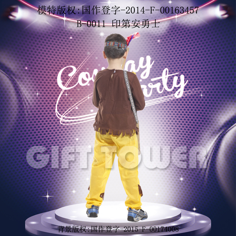 Hwanyou, costume, masquerade ball hero performance costume,B-0011, a domineering Indian warrior Application Scenario