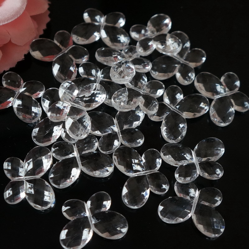 Transparent acrylic butterfly beads, butterfly diamond beaded curtains and door curtains, fashionable accessories, fluttering butterflies details Picture