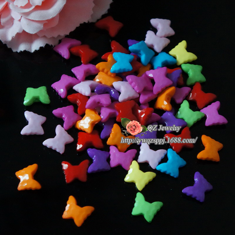 Children's fun diy handicraft educational toys, girls' string and bead threading bracelet/necklace, acrylic butterfly accessories details Picture