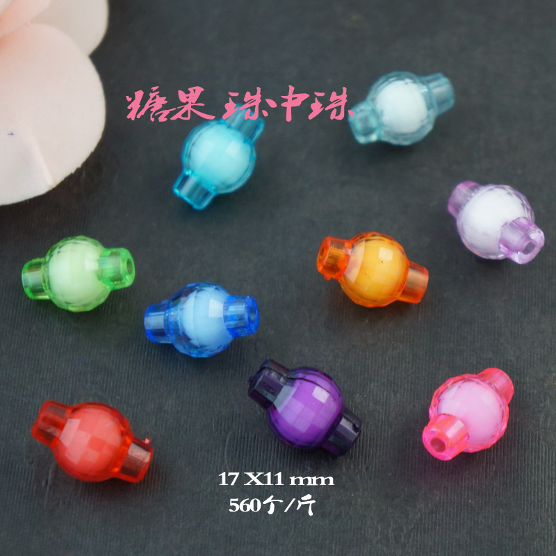 DIY fun beaded creative bracelet, children's handmade, parent-child interactive game acrylic candy beads Specification image