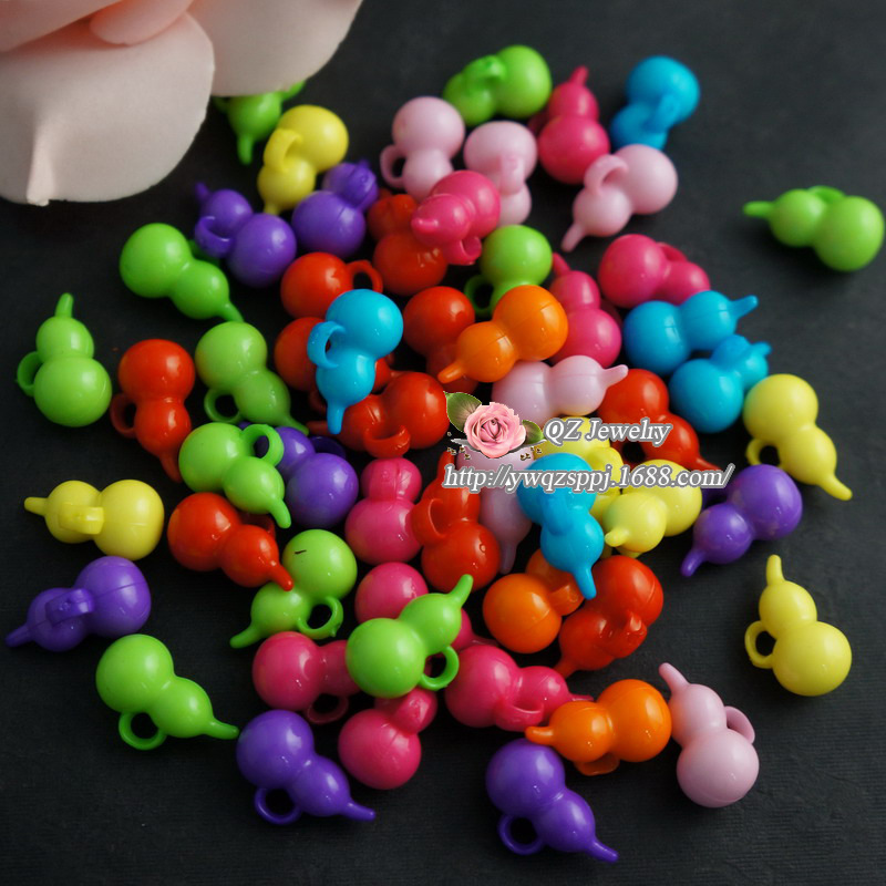 New children's accessories, acrylic accessories, colorful gourd kids beaded pendants, DIY children's jewelry accessories Specification image