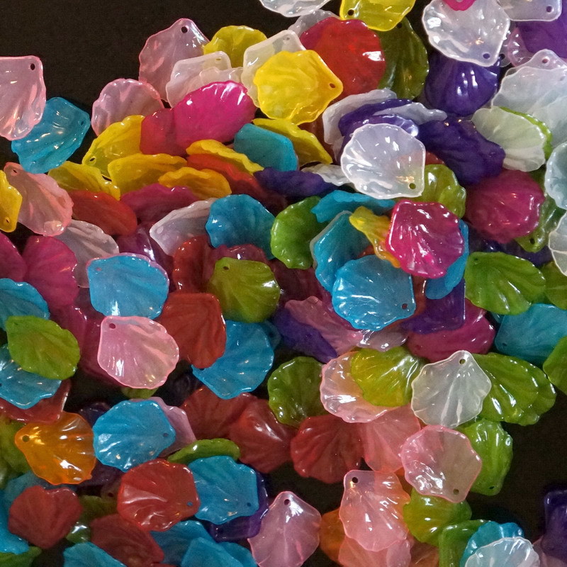 古风汉服COS发簪小贝壳叶片 古代宫廷发髻配件 果冻效果花朵叶子细节图