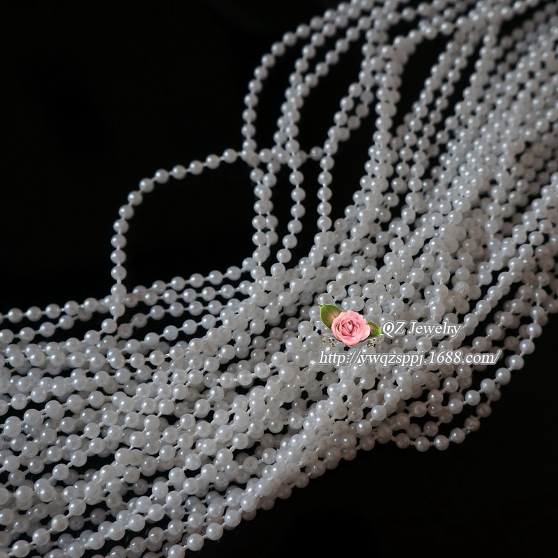 4MM - 5mm plastic imitation pearl connecting bead window and door decoration, entrance partition curtain, wedding bead curtain, wedding supplies Specification image