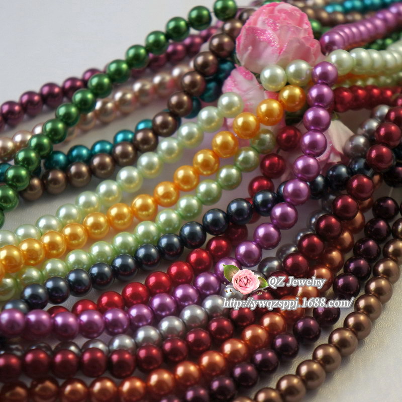 Yiwu manufacturer wholesale of imitation pearl plastic loose beads, clothing accessories, wedding hair ornaments, diy handcrafted beads details Picture