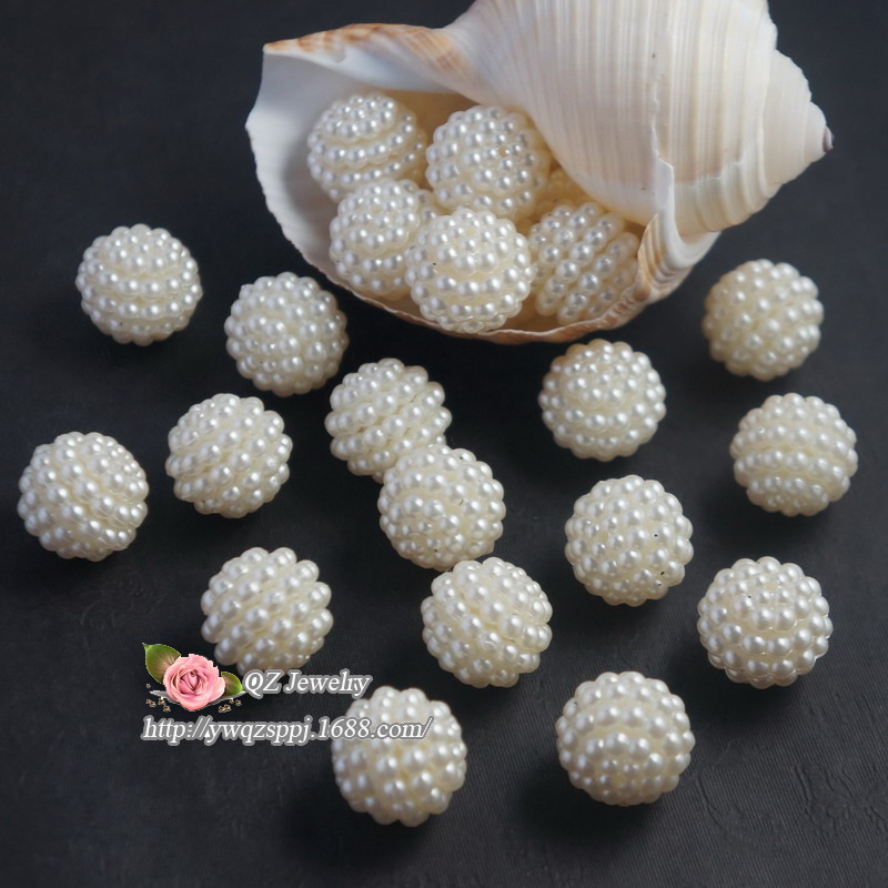 Wedding bride's wedding accessories, flower balls, bayberry beads, detachable ABS starry sky imitation pearl color ball accessories manufacturer details Picture