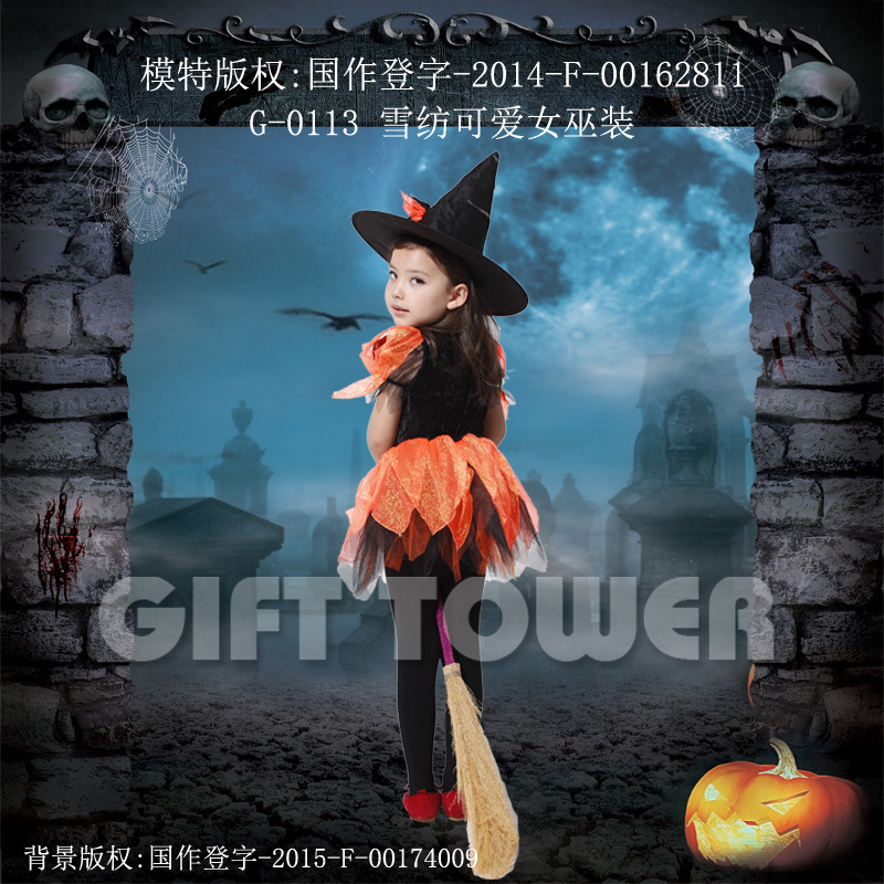 动物服饰/俄罗斯/女童礼服蓬蓬/短袖/角色扮演服装产品图