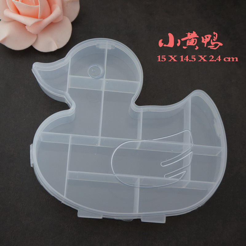 PVC透明塑料首饰盒/储物整理收纳盒/实用药盒/DIY手工串珠盒子细节图