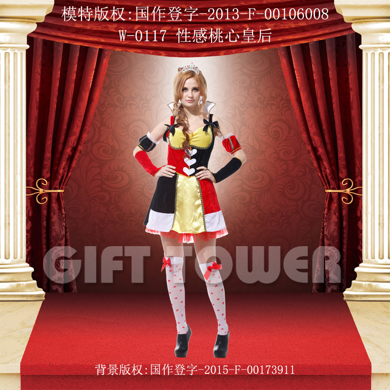 GIFTTOWER 焕佑品牌儿童演出服动物超人服万圣节狂欢派对桃心皇后舞台表演服装 舞台服、表演服