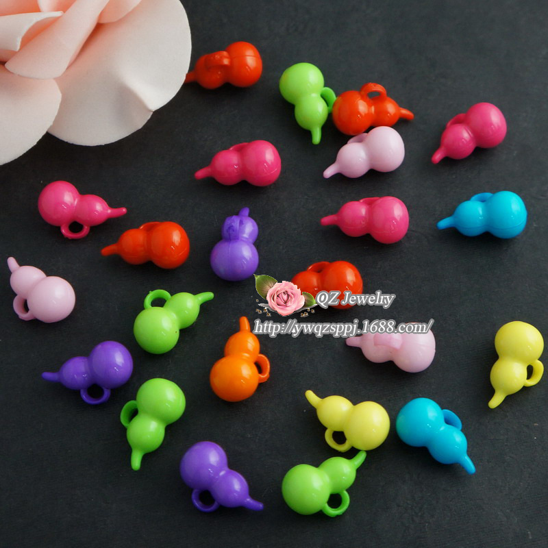 New children's accessories, acrylic accessories, colorful gourd kids beaded pendants, DIY children's jewelry accessories details Picture