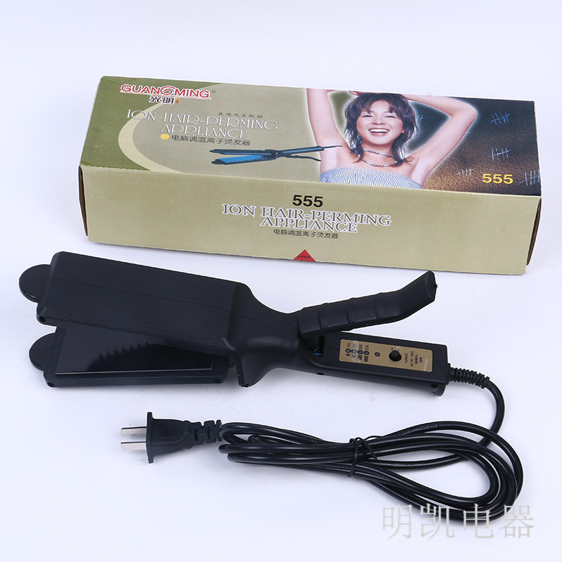 Guangming 333 New type of straightening alloy hair straightener, a small home hair styling appliance, wide plate for computer temperature control details Picture