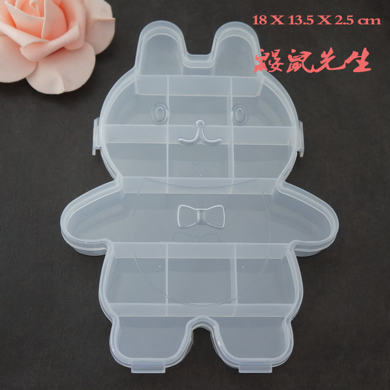 PVC透明塑料首饰盒/储物整理收纳盒/实用药盒/DIY手工串珠盒子产品图