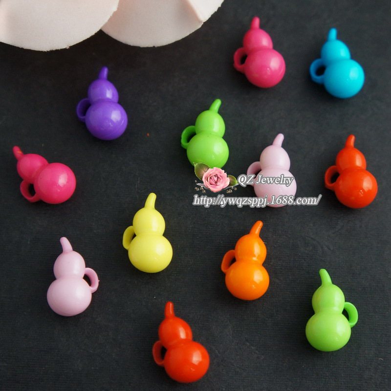 New children's accessories, acrylic accessories, colorful gourd kids beaded pendants, DIY children's jewelry accessories