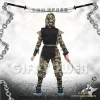 Hwan-woo Cape Carnival Costume, Masquerade Ball Hero Performance costume,B-0133 Camouflage Ninja Costume, Role-playing costume Item Picture